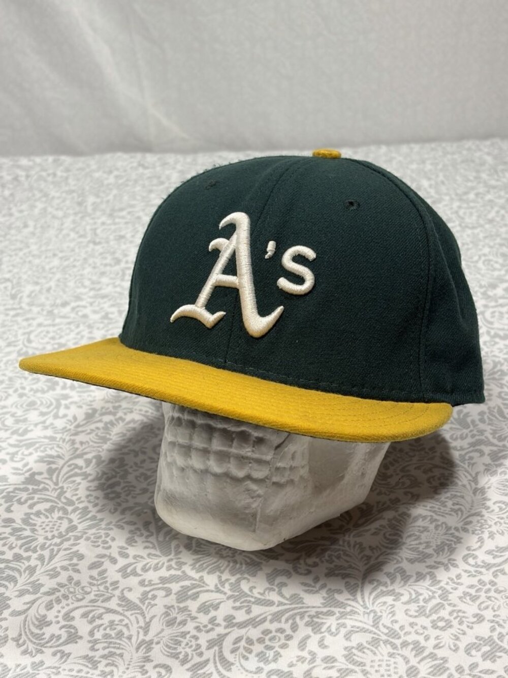 Oakland A's New Era Hat Cap 59Fifty 7 1/8 On Field Made in USA 5950 Athletics